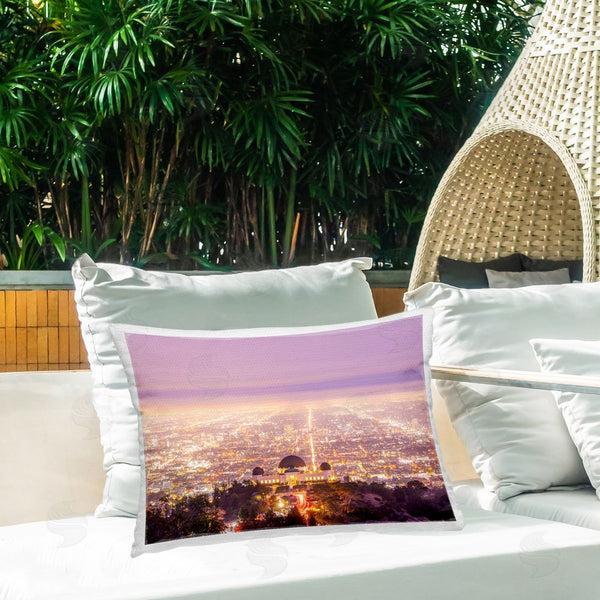 Stupell Industries Jeff Poe Photography | Griffith Park Scenic Overview Printed Throw Pillow