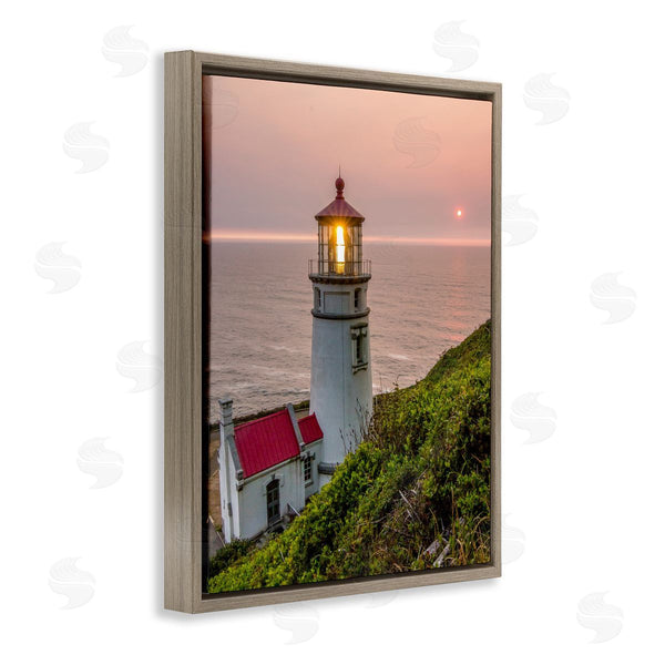 Stupell Industries Jeff Poe Photography | Lighthouse At Sunset Wall Art
