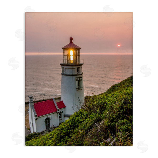 stupell industries Jeff Poe Photography | Lighthouse at Sunset Wall Art