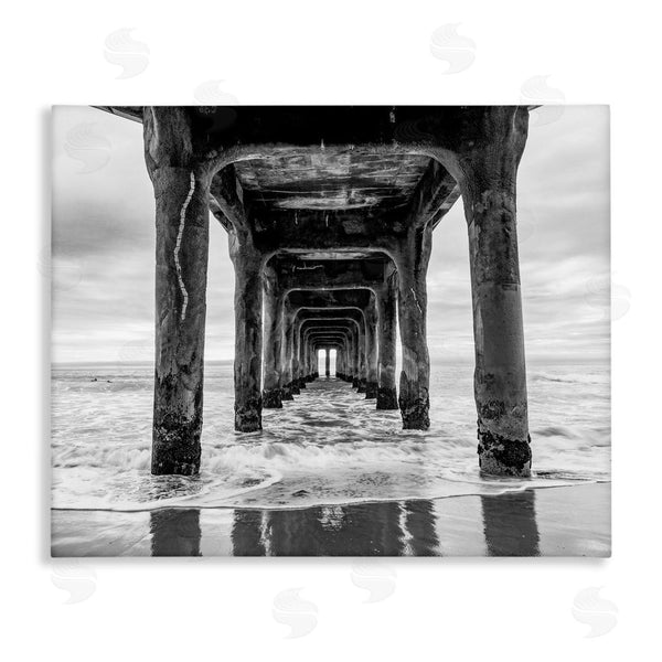 stupell industries Jeff Poe Photography | Pier Structure in Perspective Wall Art