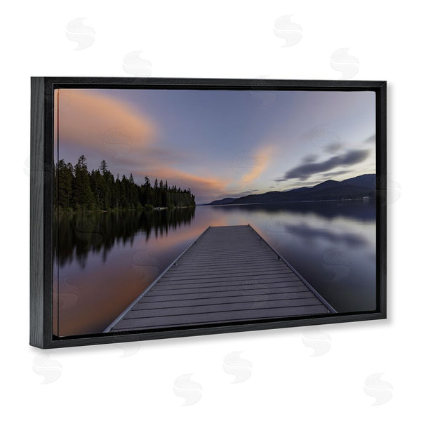 Stupell Industries Jeff Poe Photography | Priest Lake Stacked Pink Wall Art