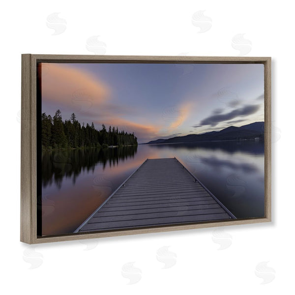 Stupell Industries Jeff Poe Photography | Priest Lake Stacked Pink Wall Art