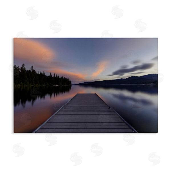 stupell industries Jeff Poe Photography | Priest Lake Stacked Pink Wall Art