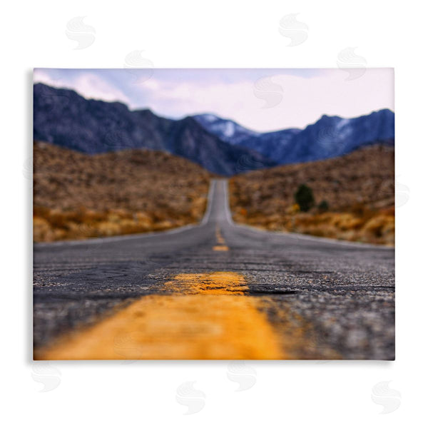 stupell industries Jeff Poe Photography | Rural Ground View Country Highway Road Distant Peaks Wall Art