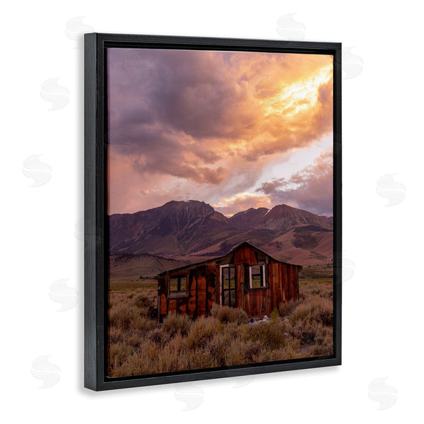 Stupell Industries Jeff Poe Photography | Rural Sunset Countryside Hut Wall Art