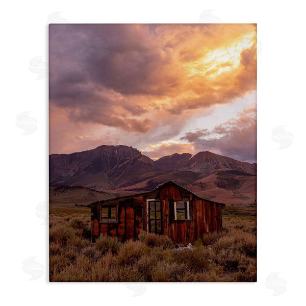 stupell industries Jeff Poe Photography | Rural Sunset Countryside Hut Wall Art