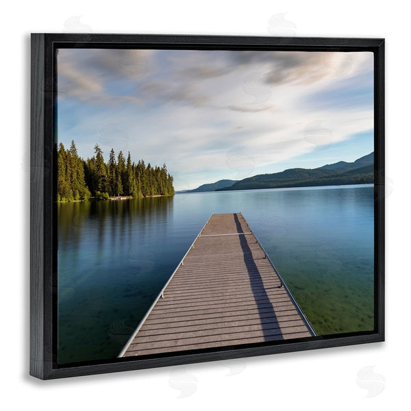 Stupell Industries Jeff Poe Photography | Soothing Lake Dock Mountains Wall Art