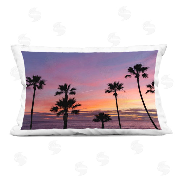 stupell industries Jeff Poe Photography | Sunsets & Scattered Palm Trees Printed Throw Pillow