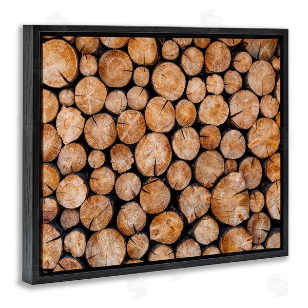 Stupell Industries Jeff Poe Photography | Tree Logs Lumber Aerial View Modern Photography Wall Art
