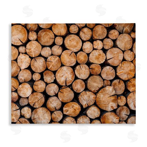 stupell industries Jeff Poe Photography | Tree Logs Lumber Aerial View Modern Photography Wall Art
