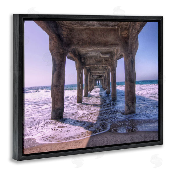 Stupell Industries Jeff Poe Photography | Waves Under Dock Wall Art