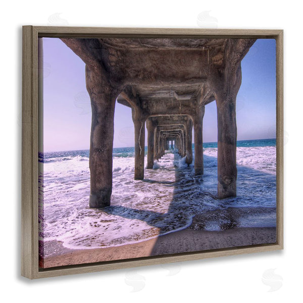 Stupell Industries Jeff Poe Photography | Waves Under Dock Wall Art