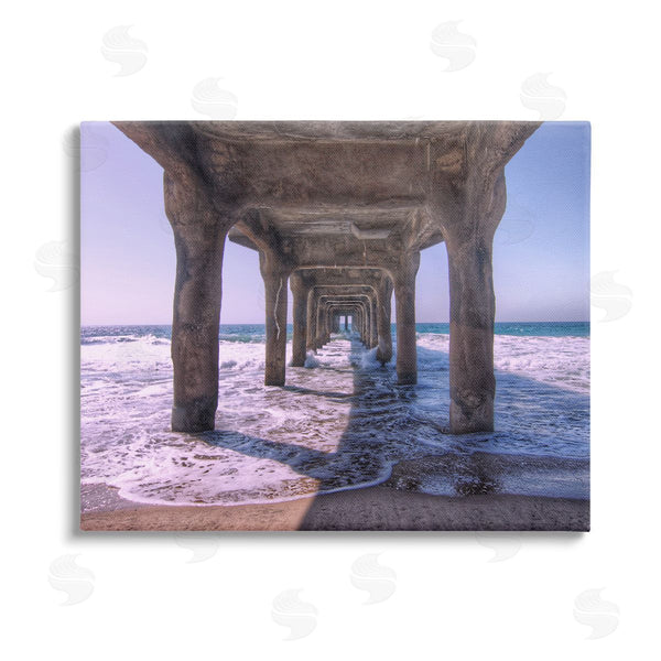stupell industries Jeff Poe Photography | Waves Under Dock Wall Art