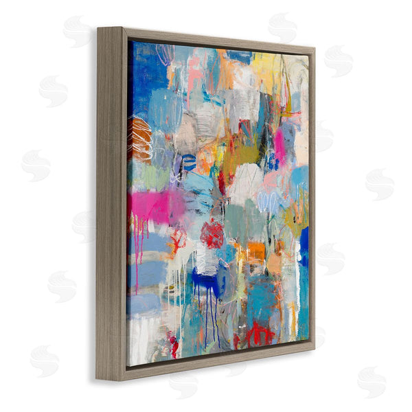 Stupell Industries Jeffrey Tover | Playful Pop Abstraction Collage