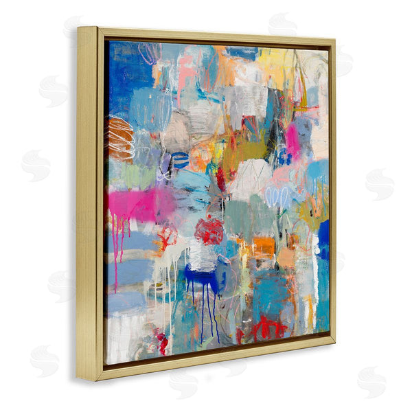 Stupell Industries Jeffrey Tover | Playful Pop Abstraction Collage
