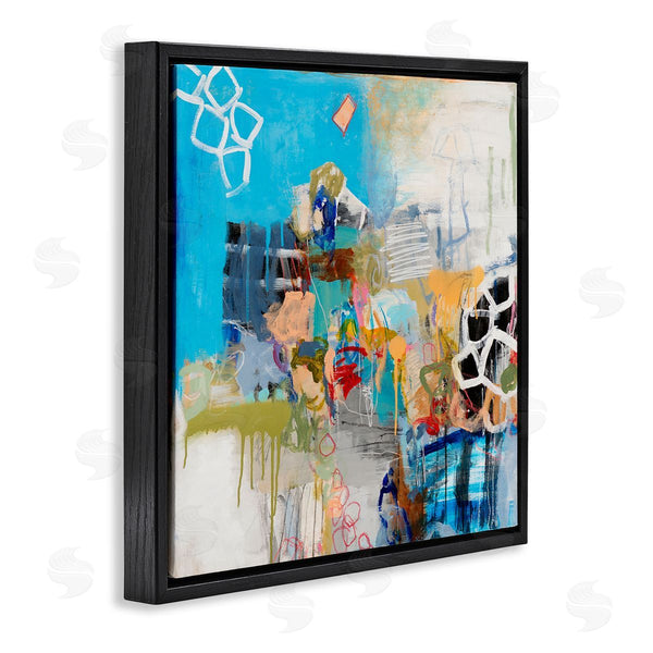 Stupell Industries Jeffrey Tover | Vibrant Square Abstraction Energetic Design