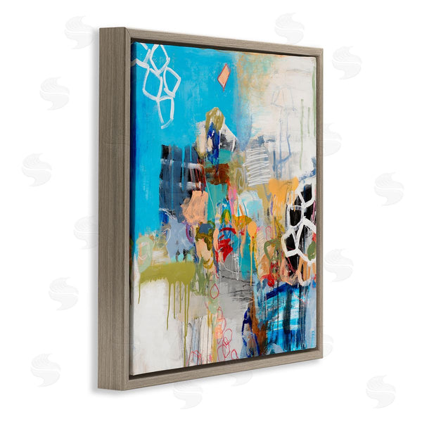 Stupell Industries Jeffrey Tover | Vibrant Square Abstraction Energetic Design