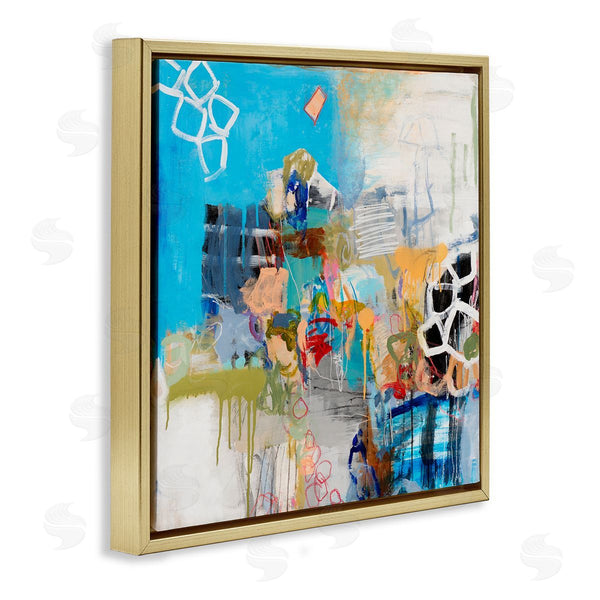 Stupell Industries Jeffrey Tover | Vibrant Square Abstraction Energetic Design