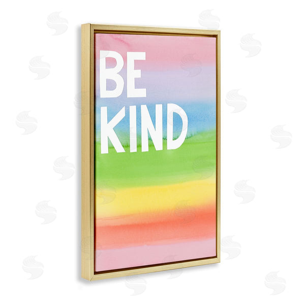 Stupell Industries Jen Bucheli | Be Kind Ombre Rainbow
