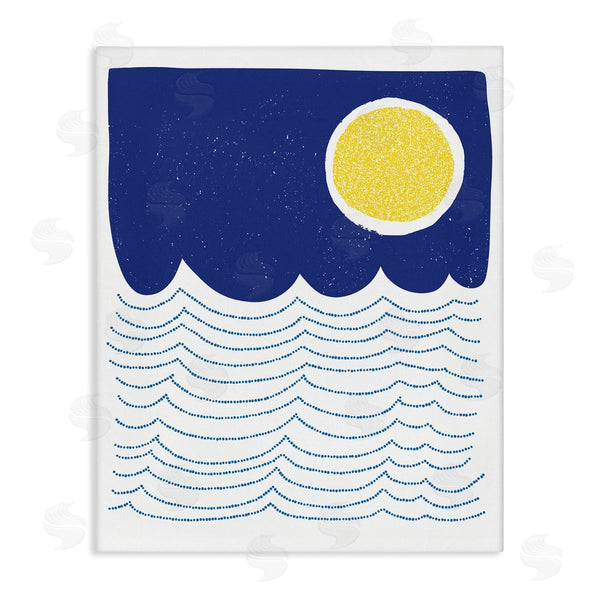 stupell industries Jen Bucheli | Bold Summer Sun Nautical Abstract Striped Ocean Waves Wall Art