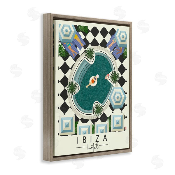 Stupell Industries Jen Bucheli | Ibiza Hotel Aerial Pool Wall Art
