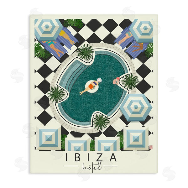 stupell industries Jen Bucheli | Ibiza Hotel Aerial Pool Wall Art