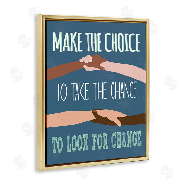 Stupell Industries Jen Bucheli | Look For Change Diverse Hand Holding
