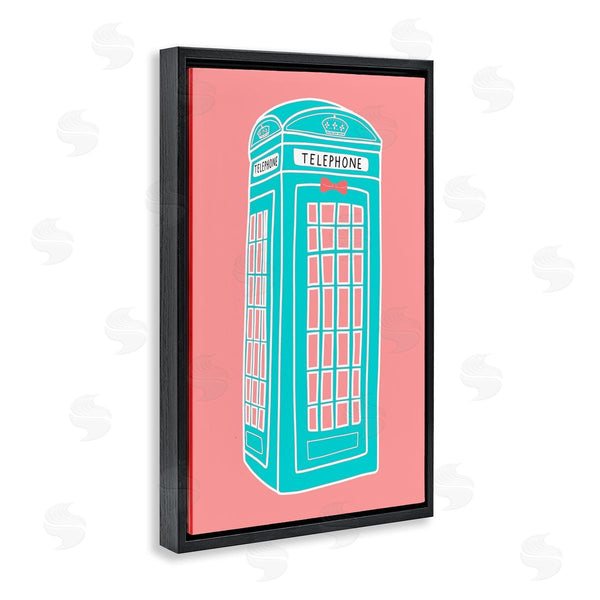 Stupell Industries Jen Bucheli | Pastel Telephone Booth Wall Art