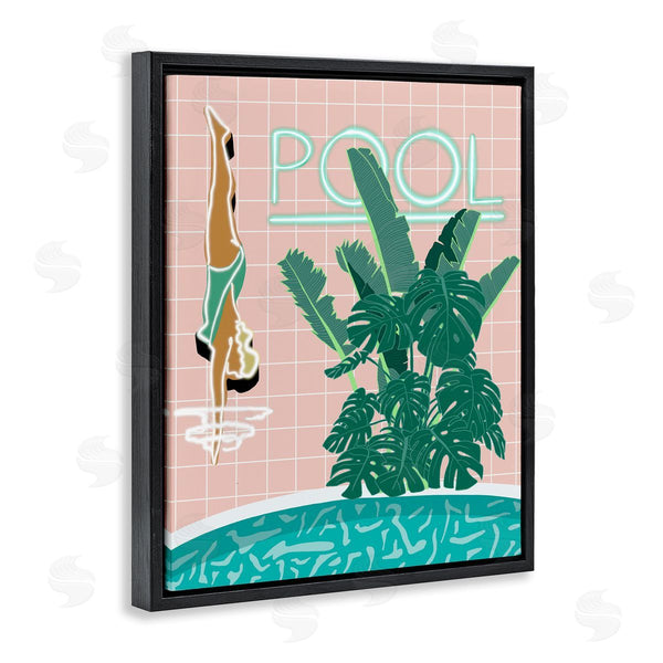 Stupell Industries Jen Bucheli | Retro Diving Pool Wall Art