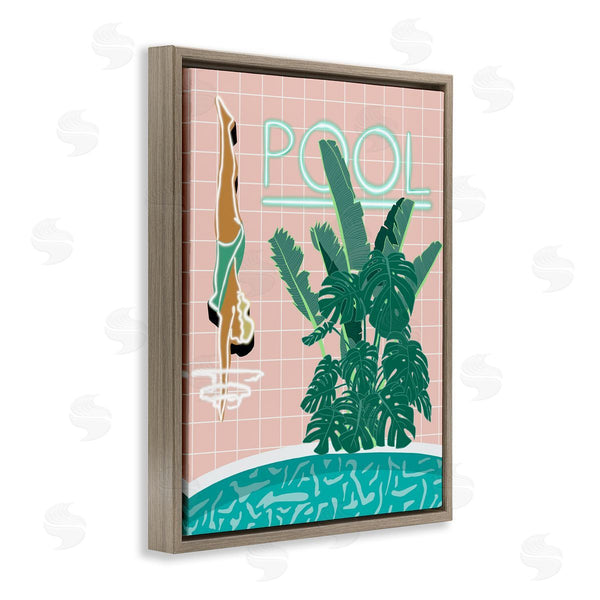 Stupell Industries Jen Bucheli | Retro Diving Pool Wall Art