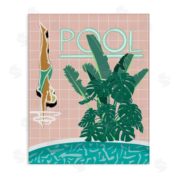 stupell industries Jen Bucheli | Retro Diving Pool Wall Art