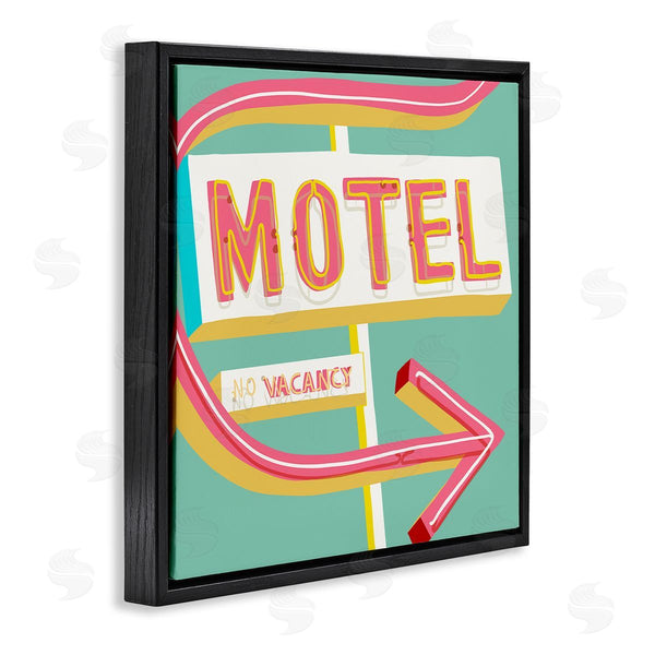 Stupell Industries Jen Bucheli | Retro Motel Vacancy Wall Art