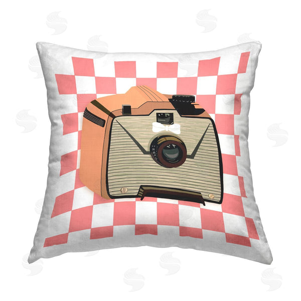 stupell industries Jen Bucheli | Take The Shot Retro Camera Printed Throw Pillow