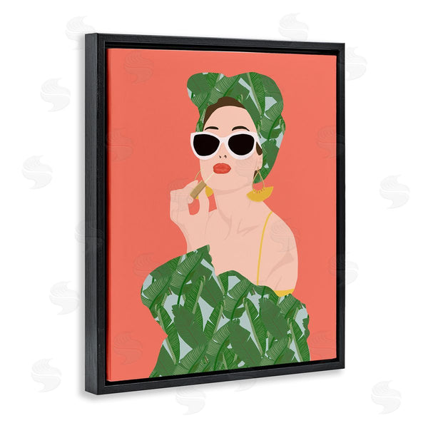 Stupell Industries Jen Bucheli | Woman In Tropical Fashion