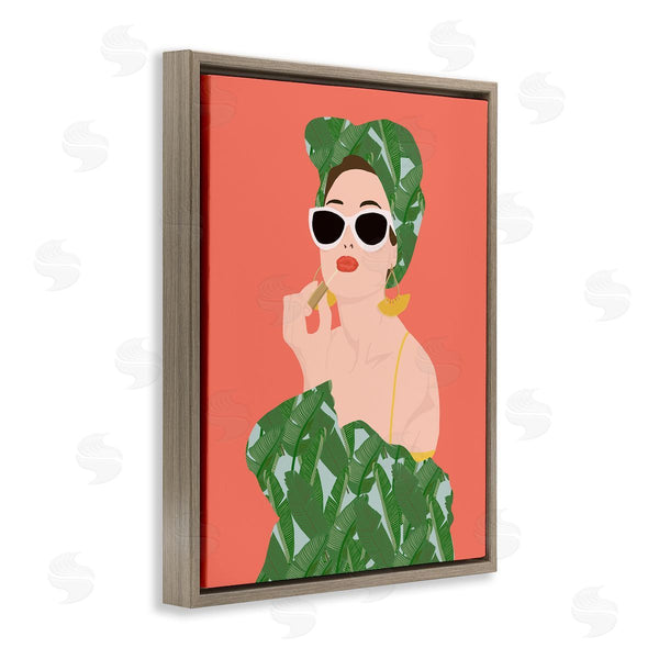 Stupell Industries Jen Bucheli | Woman In Tropical Fashion