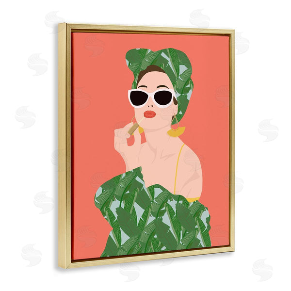 Stupell Industries Jen Bucheli | Woman In Tropical Fashion