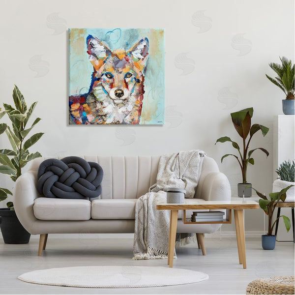 Stupell Industries Jen Seeley | Abstract Fox Painting Modern Strokes Wall Art