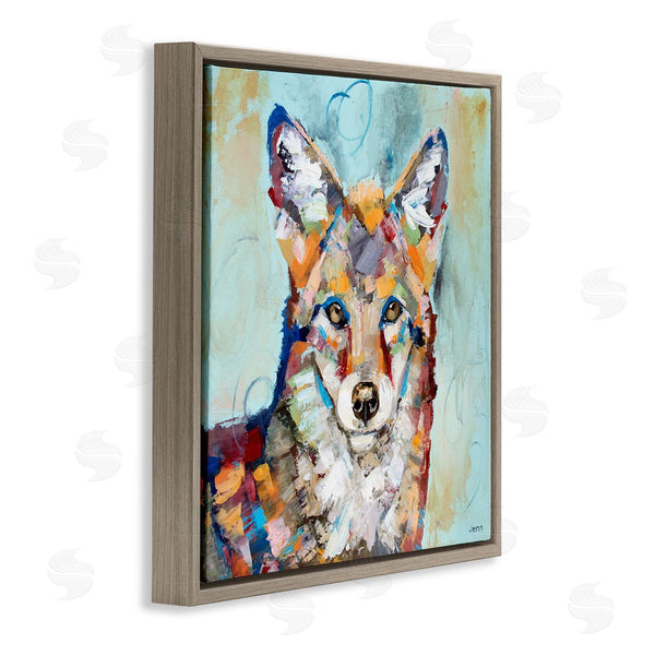 Stupell Industries Jen Seeley | Abstract Fox Painting Modern Strokes Wall Art