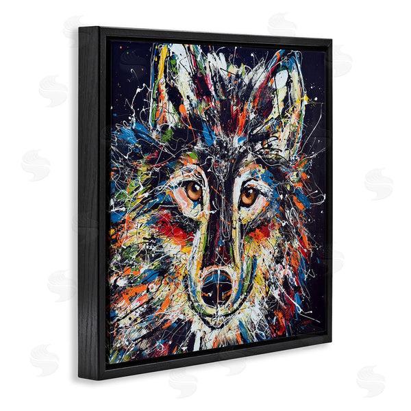 Stupell Industries Jen Seeley | Abstract Wolf Urban Style Hues Wall Art