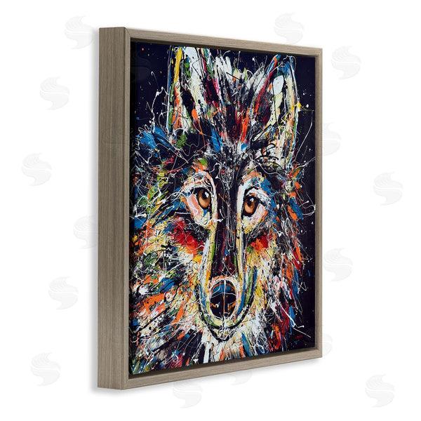 Stupell Industries Jen Seeley | Abstract Wolf Urban Style Hues Wall Art