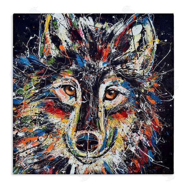 stupell industries Jen Seeley | Abstract Wolf Urban Style Hues Wall Art