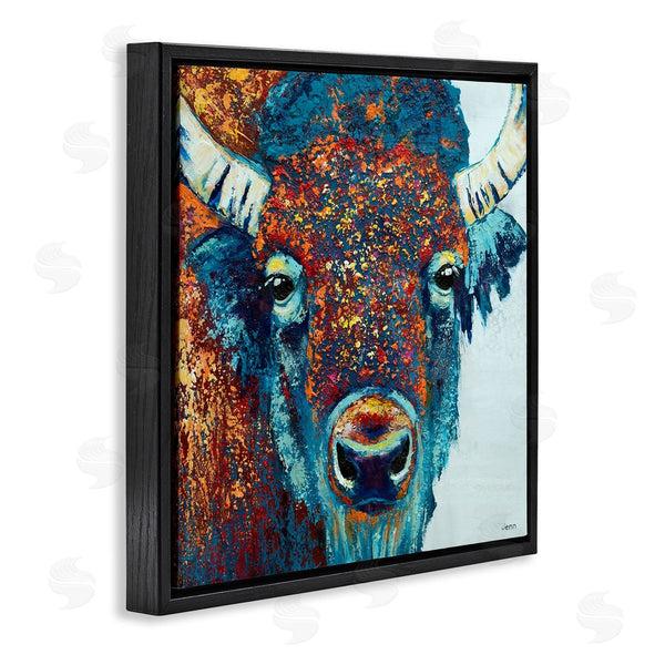 Stupell Industries Jen Seeley | Bison Gazing Close Up Wildlife Wall Art