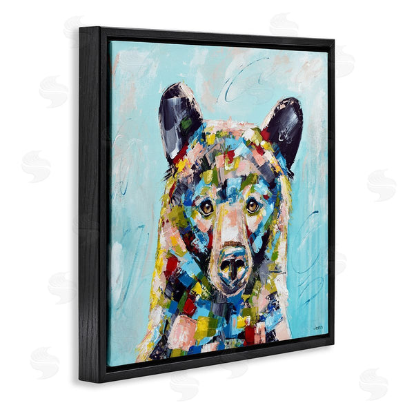 Stupell Industries Jen Seeley | Blue Toned Modern Bear Wall Art