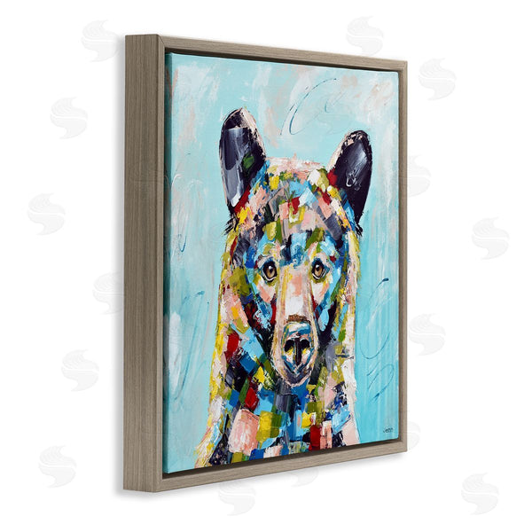 Stupell Industries Jen Seeley | Blue Toned Modern Bear Wall Art