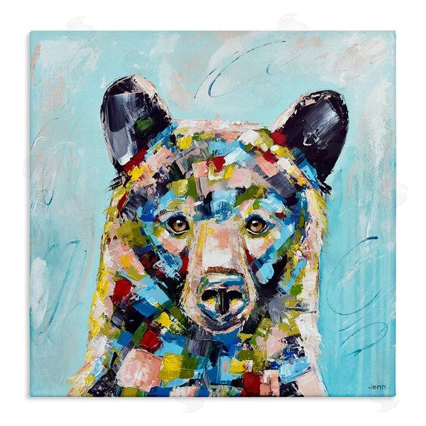 stupell industries Jen Seeley | Blue Toned Modern Bear Wall Art