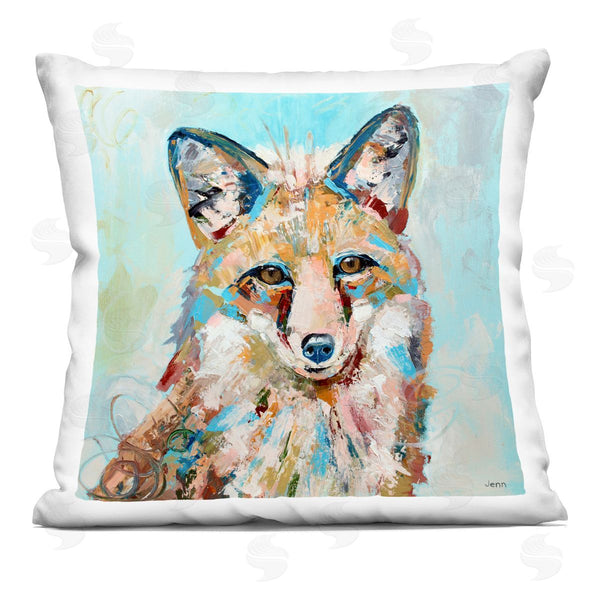 stupell industries Jen Seeley | Bold Modern Fox Animal Printed Throw Pillow