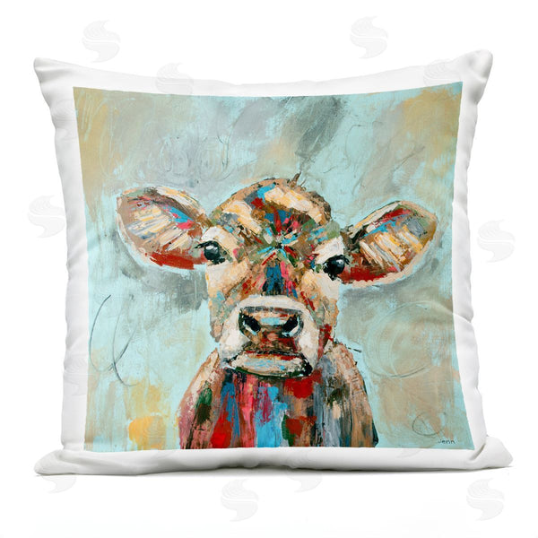 Stupell Industries Jen Seeley | Bold Urban Style Cow Printed Throw Pillow