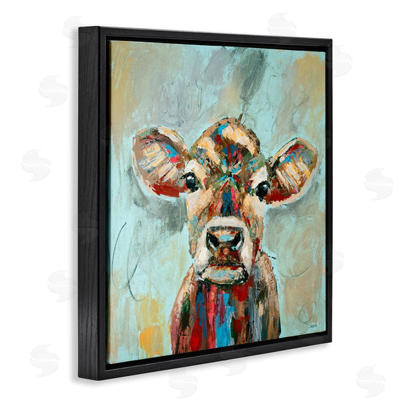 Stupell Industries Jen Seeley | Brushed Painting Cow Animal Wall Art