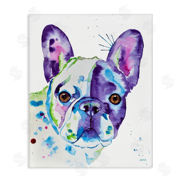stupell industries Jen Seeley | French Bulldog Modern Face Portrait Wall Art