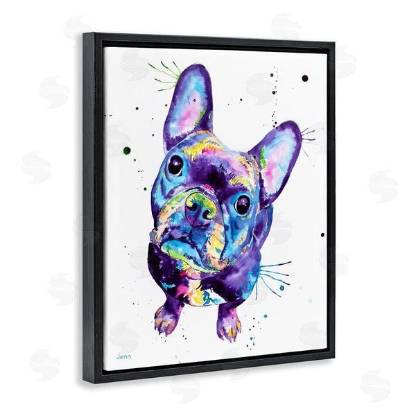 Stupell Industries Jen Seeley | French Bulldog Purple Hued Dog Wall Art